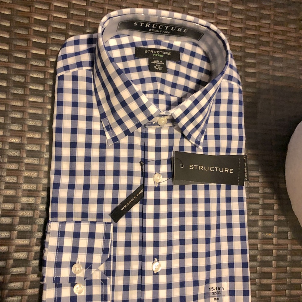 Men’s Structure Dress Shirt New with Tags